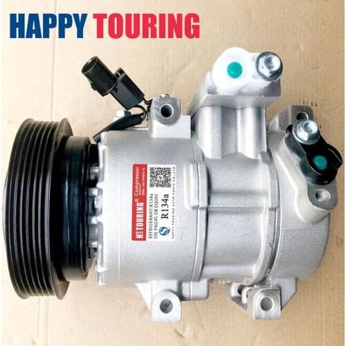 For Car Hyundai Accent 2012 2014 2014 Auto AC A/C Compressor 977011R000 97701-1R000 97853-2F100 97802-2H000 1E290-03000 6PK