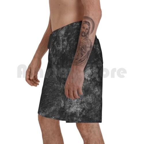 Charcoal Skies Velvet Beach Shorts Men Beach Pants Swimwear Clouds Cloud Romantic Valentines Day Valentine Romance