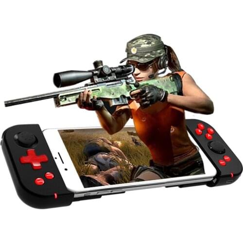 Wireless Bluetooth 4.0 Gamepad Game Handle Controller Stretchable Joystick for iOS Android Smartphone Tablet For PUBG Mobile
