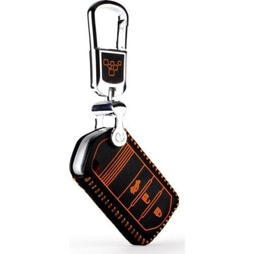 Luckeasy key case for honda acura ILX 2013 hybird 2015 TLX RLX MDX RDX CDX 2016 2017 leather car key cover key2s