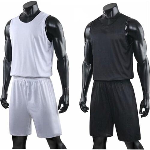 Double-sided Wearable Basketball Sets Uniforms Men Kids Sports Suits High Quality Breathable Quick-drying Men basketball Jerseys