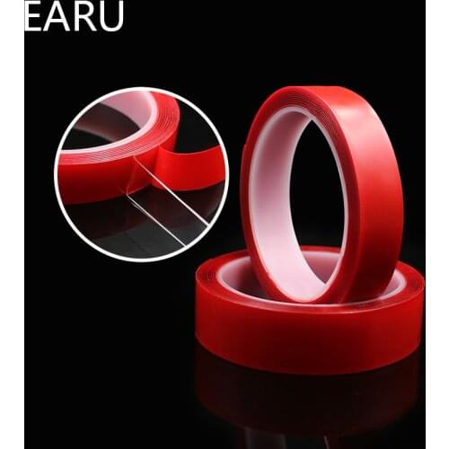 3M 5mm 6mm 8mm 10mm 12mm 15mm Double Sided Adhesive Super Strong Transparent Acrylic Foam Adhesive Tape No Traces Sticker