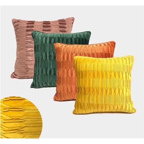 Flannel Stripe Pressed Crepe Pillowcase Home Decor Furniture Bed Sofa Pillow Case For House Chair Seat Fashionable Decoration