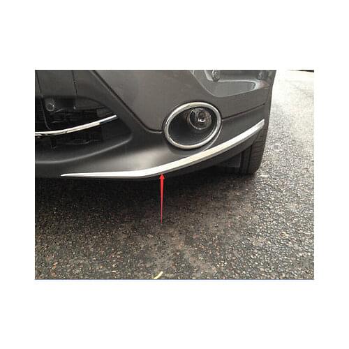 Chrome Front Bumper corner protection Cover Trim For Nissan Qashqai 2014 2015