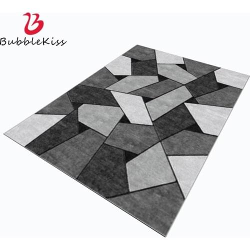 Bubble Kiss Nordic Style Carpet for Home Living Room Grey Stone Pattern Rug for Bedroom Customized Sofa Bedside Decor Door Mats
