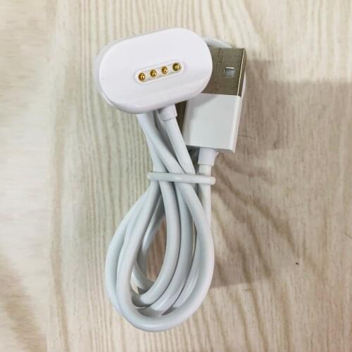 4-Pin 7.5mm Magnetic buckle type Charging Cable Apply to Child Smart Watch USB Interface Emergency Backup Chargers for W668/K7