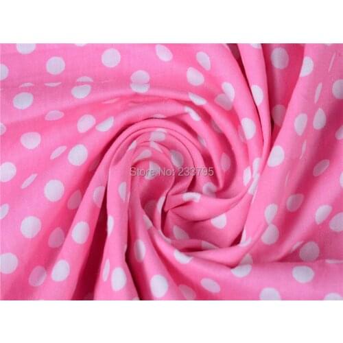 Minimum Order 1meter Pink White Point Multicolor Polka Dot cotton fabric tilda fabrics patchwork cotton fabric home textile AA10