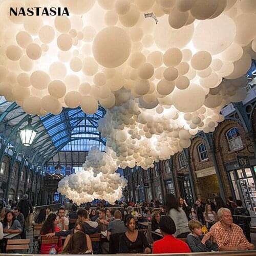 NASTASIA White balloon sea of Clouds 5inch 10inch 12inch 36inch wedding favors decoration birthday party supplies Helium balloon