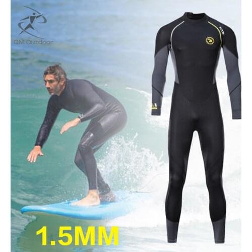 1.5mm Neoprene Long Sleeve Mens Wetsuit For Underwater Hunting Scuba Diving Suit Surf Suit