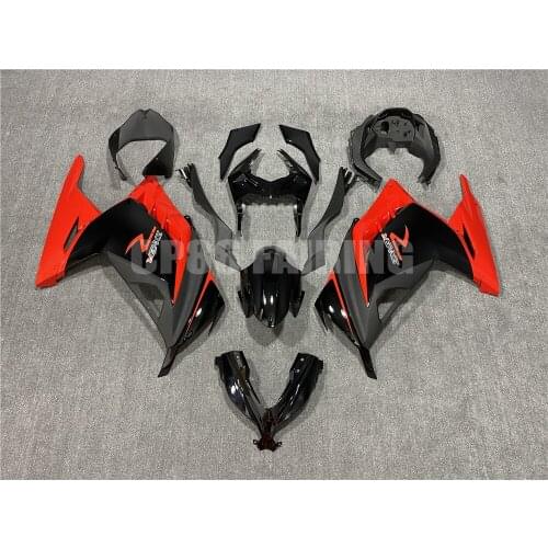 New ABS Whole Motorcycle Fairings kits Fit for Ninja300 EX300 2013-2017 13 14 15 16 17 Injection Bodywork ZX-3R Red And Black