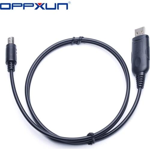 OPPXUN Com Programming Cable +Cd for Yaesu FT-857D FT897D FT817 FT857 FT-100 VX-1700 Radio Walkie Talkie