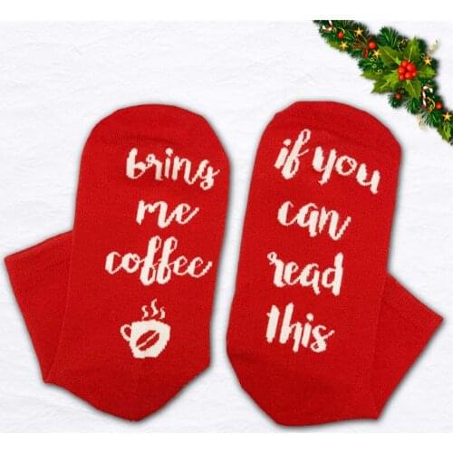 Autumn winter Christmas Socks For Women Cotton Sock Harajuku Meia Print Letter Funny Socks female Sox New Years Gift Meias