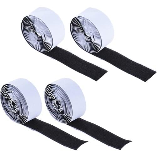 Pedalboard Pedal Mounting Tape Fastener Length 2M Width 3CM for Guitar Pedal Board, 4-Pack (2 Hook + 2 Loop)