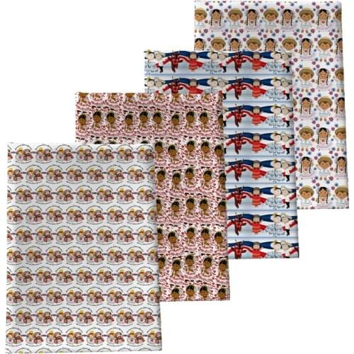 Half Yard 45*140Cm Panama Festival Cartoon Movie Print Polyester Patchwork Stof Pillow DIY Handmade FABRIC