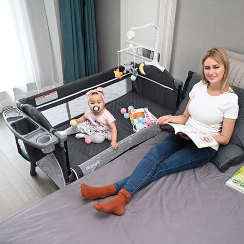 European Crib Portable Folding Newborn Baby Bed Multi-Function Childrens Play Game Bed New Baby Travel Bed New Arrival Cradle