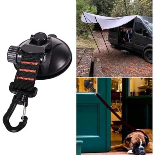 Suction Cup Anchor- Securing Hook Tie Down,Camping Tarp as Car Side Awning, Pool Tarps Tents Securing Hook Universal