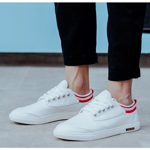 Purziro Men's White Sneakers