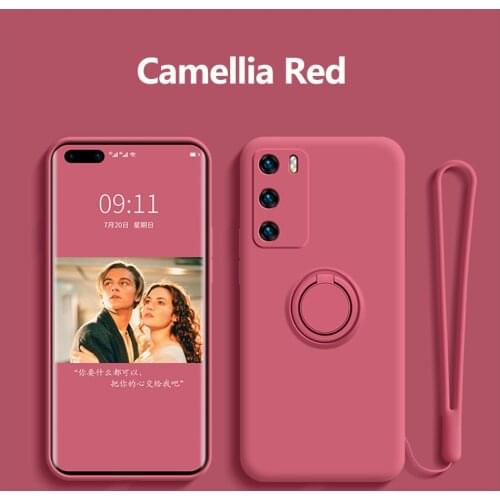 For Samsung Galaxy S20 Ultra Silicone with Ring Holder Coque Funda for Samsung Galaxy S21Plus Case A71 A72 A51 A52 S10 PLUSCover