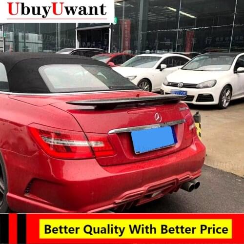 For W207 C207 Spoiler Benz E - Class Coupe E200 E300 E320 Real Carbon Fiber Rear Trunk Spoiler 2008-2016 Rear Wing Carbon Fiber