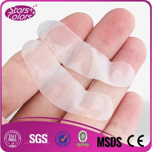 Thin gel eyelash patch flexible 50 pairs/box Silver Pack Lint Gel Under special Eye Pad Patch Collagen and Hyaluronic eye pads