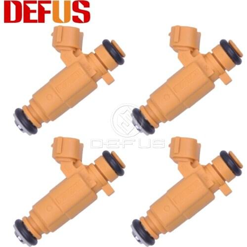 DEFUS 4x 0280156418 Fuel Injector Bico For Nissan Livina Grand Livina Tiida 1.8 16V Flex 09 0 280 156 418 Injection Value Nozzle