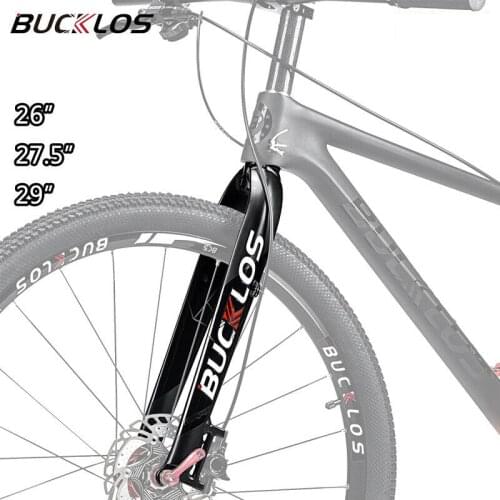 BUCKLOS 26 27.5 29in Mountain Bike Fork Super Light 1-1/8 Straight Tube Bike Forks Disc/V Brake MTB Rigid Fork for Bmx XC