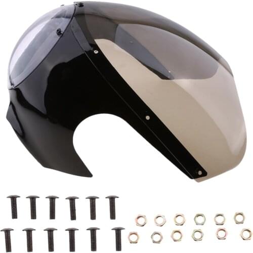 Motorcycle Vintage Head Light Bolt On Headlight Protector Fairing