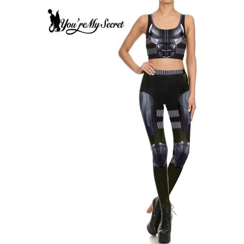 [You're My Secret] New Fashion X-Man Women Cosplay Costume 3D Printing Dark Phoenix Elastic Slim Sets Workout Leggings Crop Tops