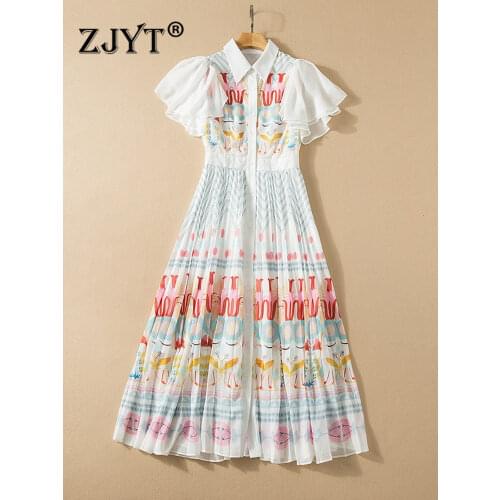 Летние шифоновые платья ZJYT China At AliExpress