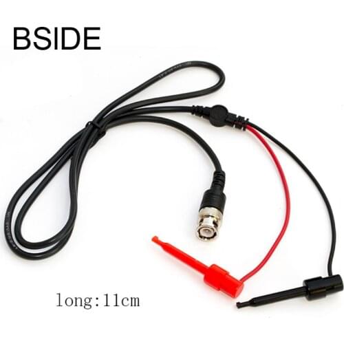 1M BNC Male Plug To Dual Hook Clip Test Probe Cable Lead Wire Connector