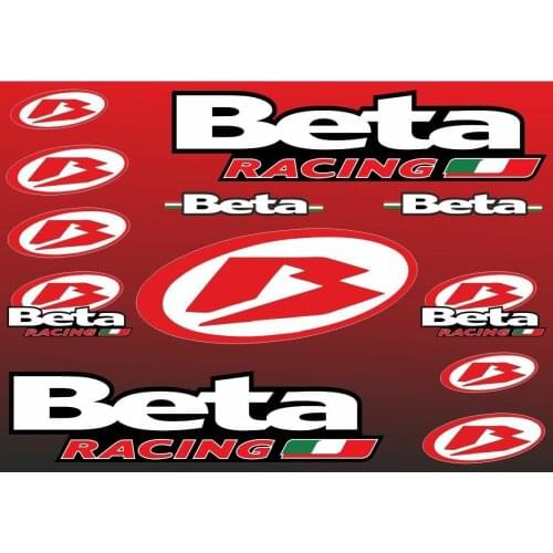 Beta Decals Sticker Motorcycle Vinyl Graphics Kit Logo Adhesive Aufkleber 12 Pcs