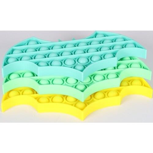 19 CM Jumbo Mega Bat Shape Giant Silicone Push Pop Bubbles Huge Big Fidget Sensory Toys Plus Popper Poppet Simple Dimple