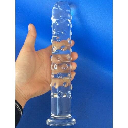 27cm Glass Huge Dildo Big Glass ware fake penis Crystal Anal butt plug virgina Sex Toys for women masturbation products