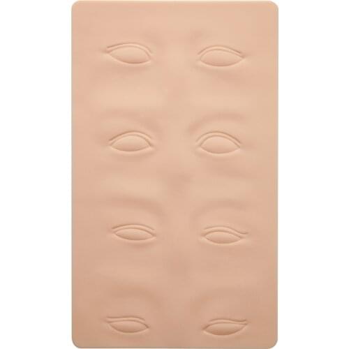 5pcs Microblading Latex Skin 3D Silicone Permanent Makeup Tattoo Training Practice Blank Eye Lips Face For Tattoo Machine