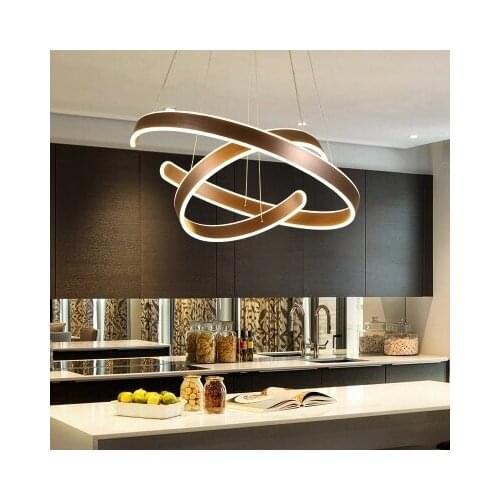 AC90-264VModern pendant lights for living room dining room Geometry Circle Rings acrylic aluminum body LED Lighting ceiling Lamp