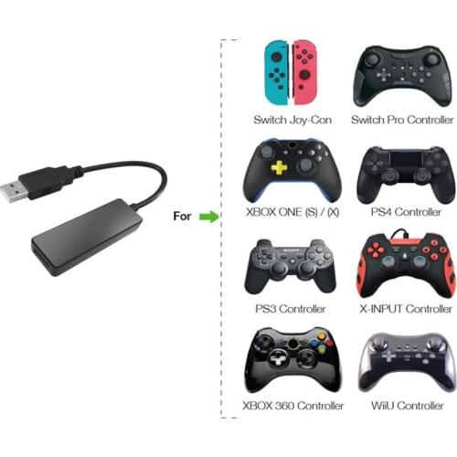Bluetooth Wired Converter Adapter for PS4, PS3,XBOX ONE Slim One X, XBOX 360, Switch Pro Controller to Nintend Switch NS Console
