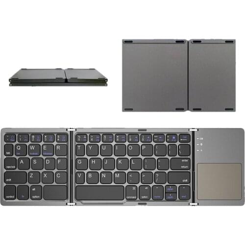 Bluetooth Keyboard with Touchpad for Windows, Android, IOS Mini Folding keyboard, Wireless