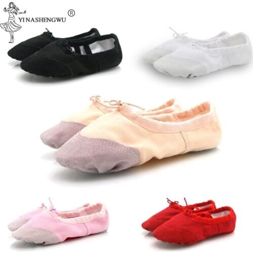 Girls Kids Pointe Shoes Dance Slippers High Quality Ballerina Practice Shoe For Ballet 5 color Ballet Dancer Professional Shoe