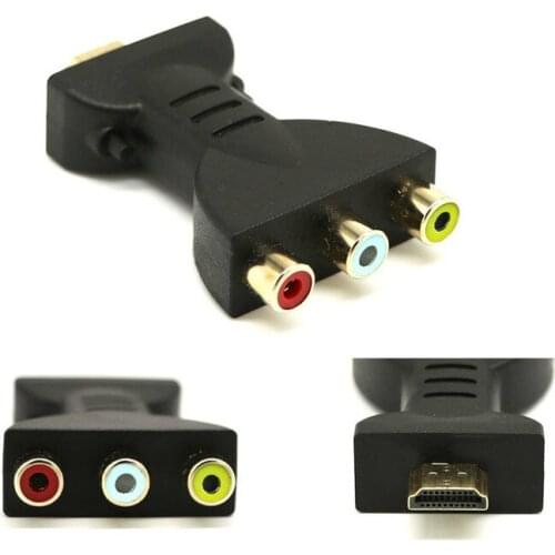 HDMI-compatible To AV Converter HD 3RCA Adapter Cable Adapter Red White Yellow AV Audio and Video Cable