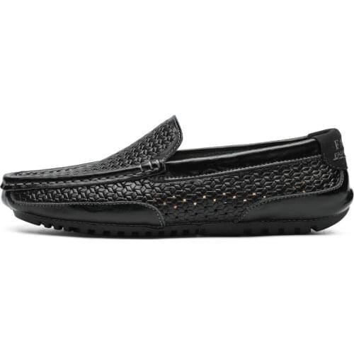 2020 Summer Men Shoes Casual Luxury Brand Genuine Leather Mens Loafers Moccasins Italian Breathable Slip on Boat Shoes Mazefeng