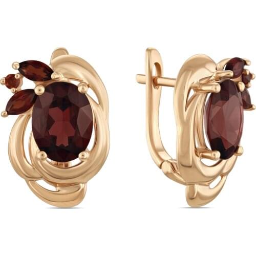 Московский ювелирный завод Women's Gold Earrings