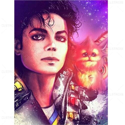 New Arrivals DIY Full Round/Square Diamond Painting Michael Jackson 3D Embroidery Cross Stitch Rhinestone Mosaic Home Decor Y973