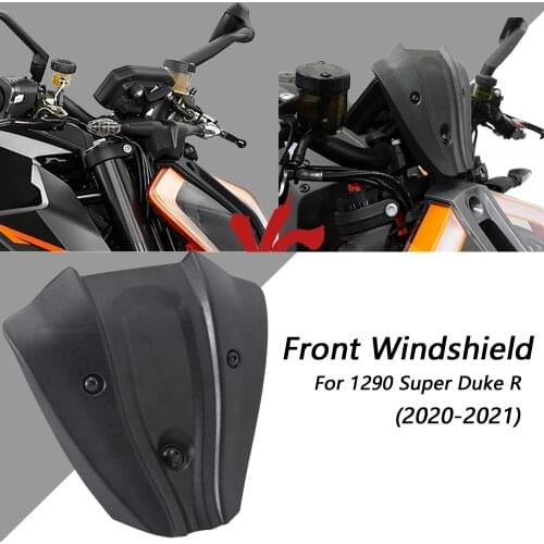 NEW Black High quality ABS Plastic Motorcycle Accessories Front Windshield Windscreen For 1290 Super Duke R 2020 2021