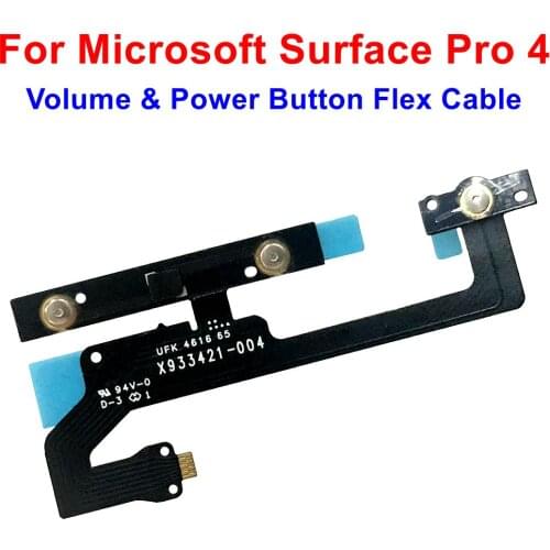 Brand New Original Power & Volume Botton Flex Cable X933421-004 For Microsoft Surface Pro4 Pro 4 1724 Replacement