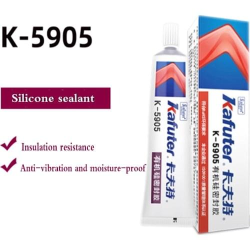 Kafuter K-5905 Organic Sealed Silicone Translucent Sealed Waterproof LED Guardrail Tube High Temperature Industrial Adhesive