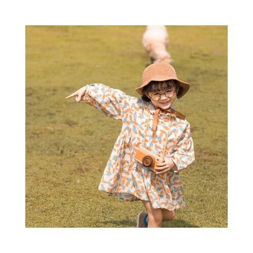 Girl Dress 2019 Autumn New 2 3 4 5 6 Years Kids Dresses for Girls Baby Girl Princess Print Dress for Party Toddler Outfits Dress