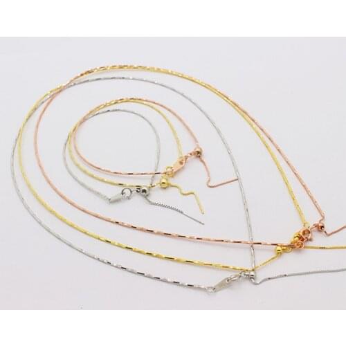 Sinya S925 sterling silver adjustable Necklace chokers with universal moving silver beads design can DIY put charms pendant on