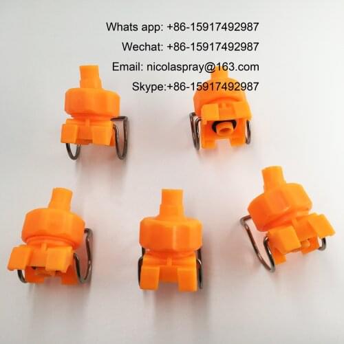 Adjustable Ball Plastic Pipe Clamp Spray Nozzle,Plastic Clip On Flat Fan Nozzle,Water Spray Nozzle