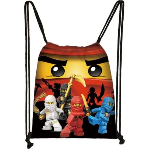 Ninja 3D Cartoon Drawstring Bag Backpack Daily Casual Boys Girls knapsack Drawstring Bags