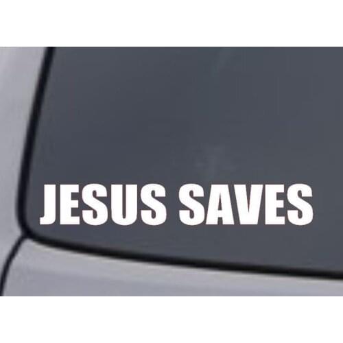 JESUS SAVES Vinyl Decal Sticker Car Window Wall Bumper Bible Child Of God Christ car sticker